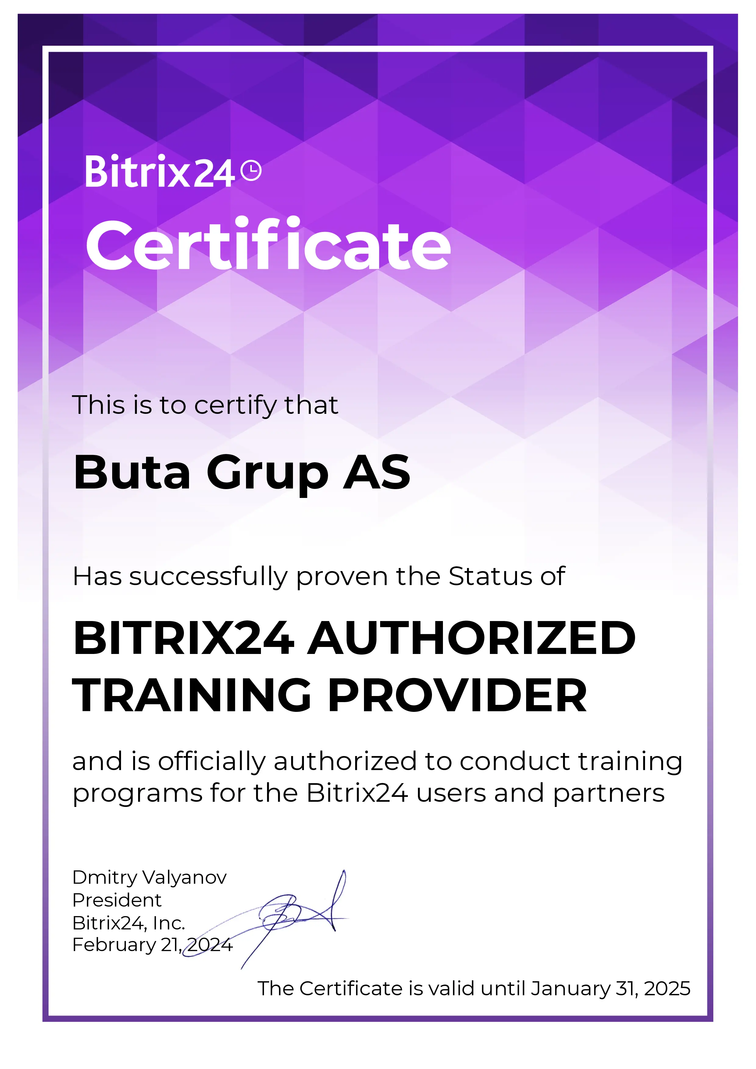 Buta Grup - Bitrix24 Gold Partner